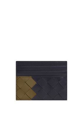 Intrecciato Leather Card Case